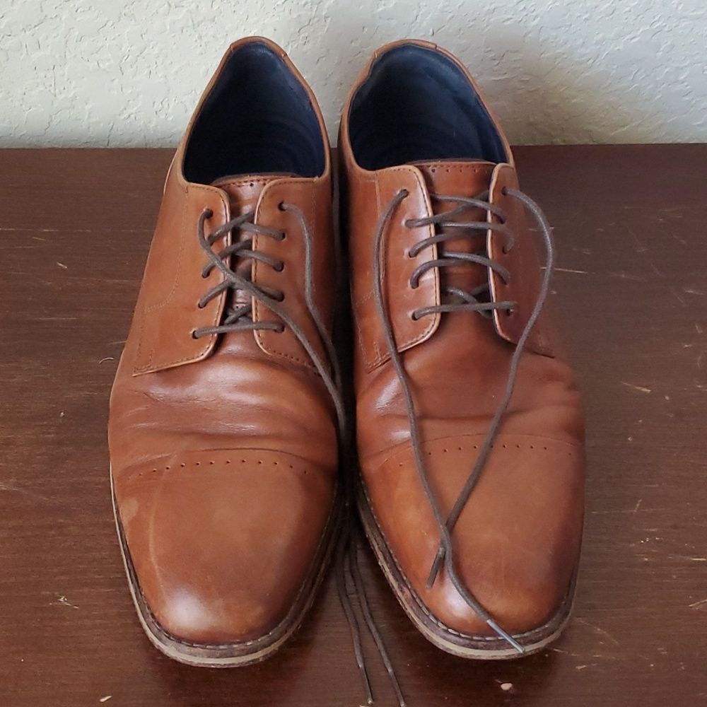 Cole Haan Men's Grand 2.0 Cap-Toe Oxford Size 11.5M, British Tan